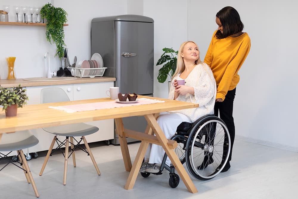 Accessible home design for people with paralysis